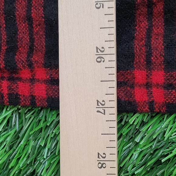 Vintage 90s Woodland Plaid Shirt XL 23x27 Wool - Picture 7 of 10